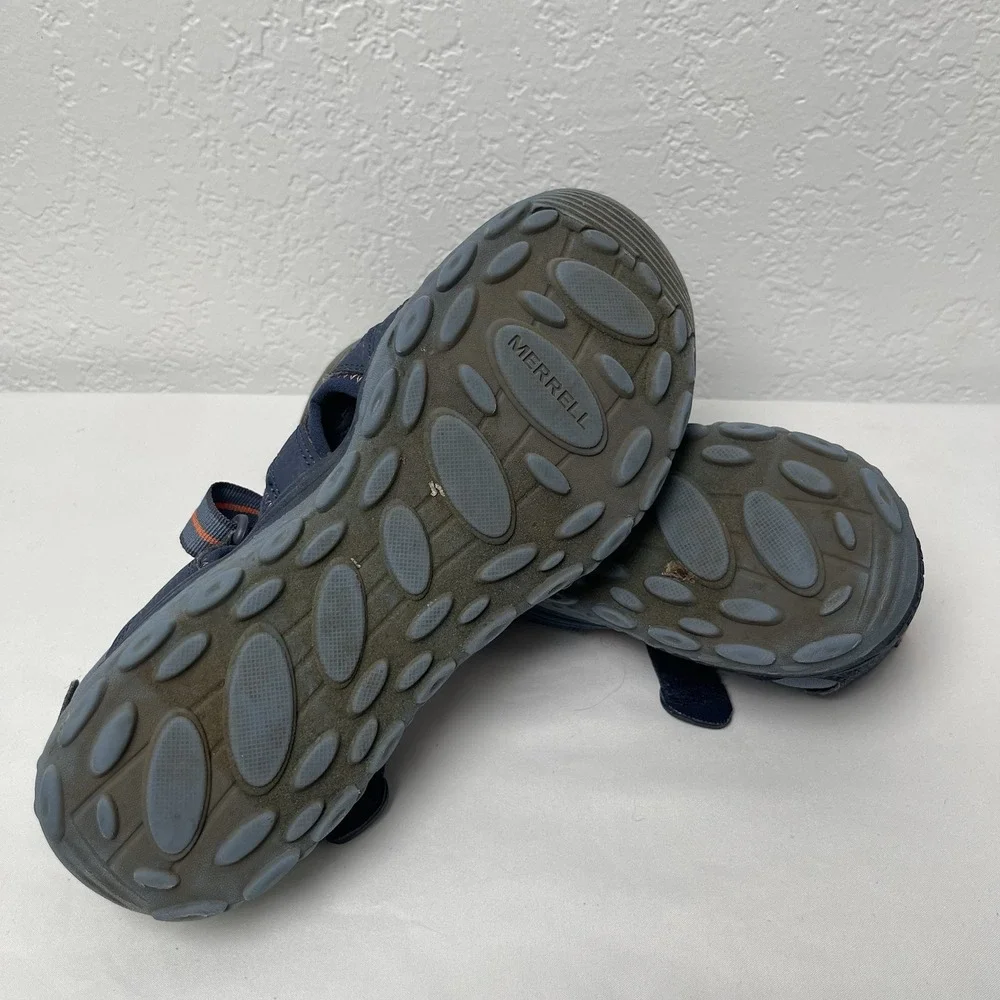 Merrell Hydro Kids 5M Navy/Orange Hiking Water Shoes Outdoor Sandals